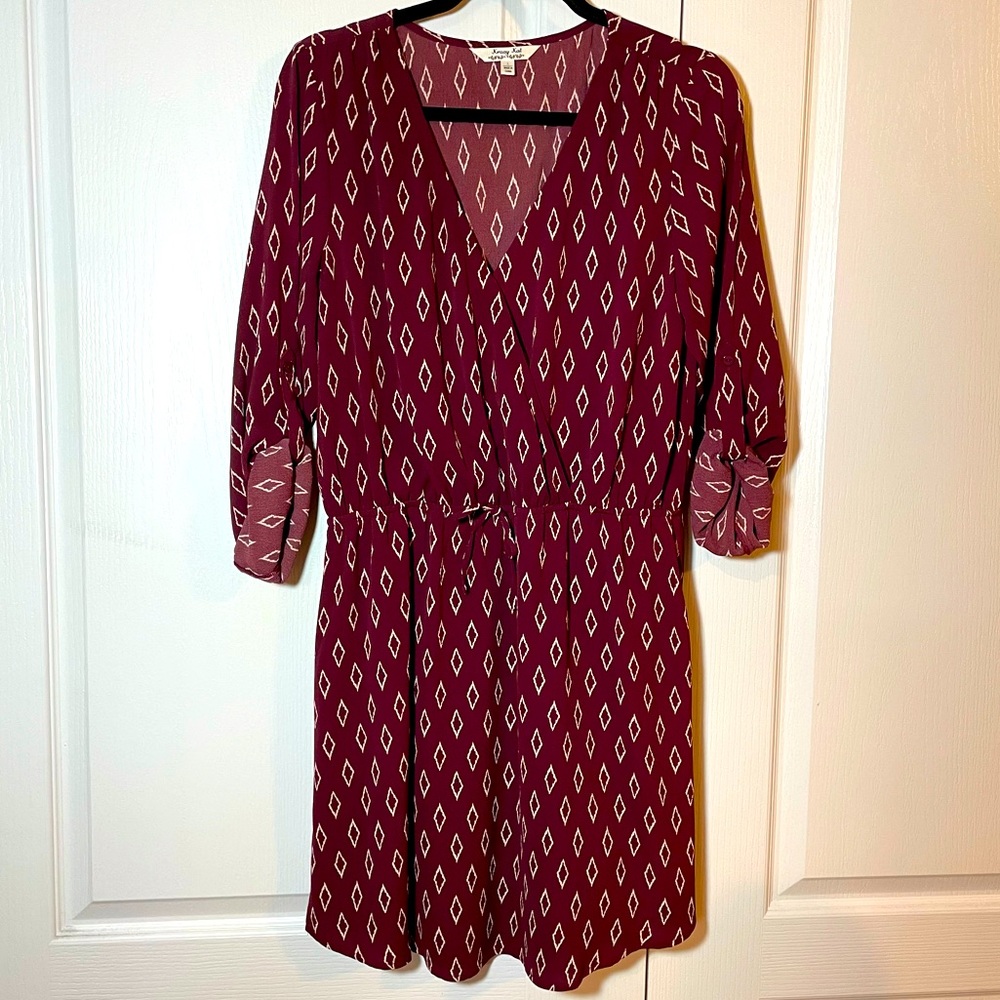 Krazy Kat Burgundy Dress - L